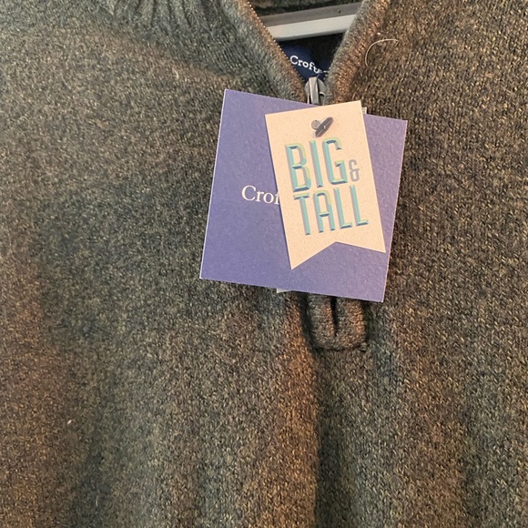 NWT Croft & Barrow Quarter Zip Sweater - Picture 4 of 8